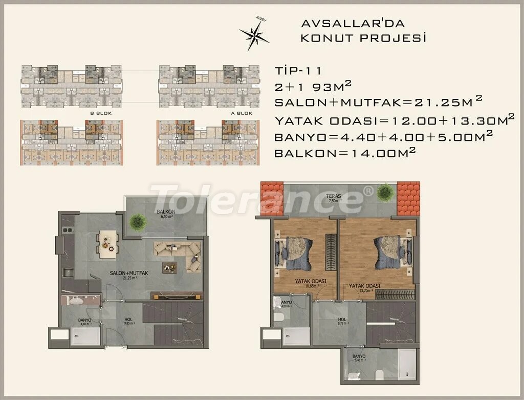 Современные апартаменты в Авсалларе - 22085 | Tolerance Homes