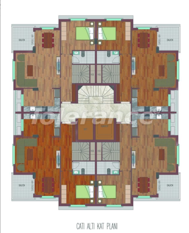 Просторные квартиры в Хурме, Коньяалты в элитном комплексе от надежного застройщика - 26761 | Tolerance Homes