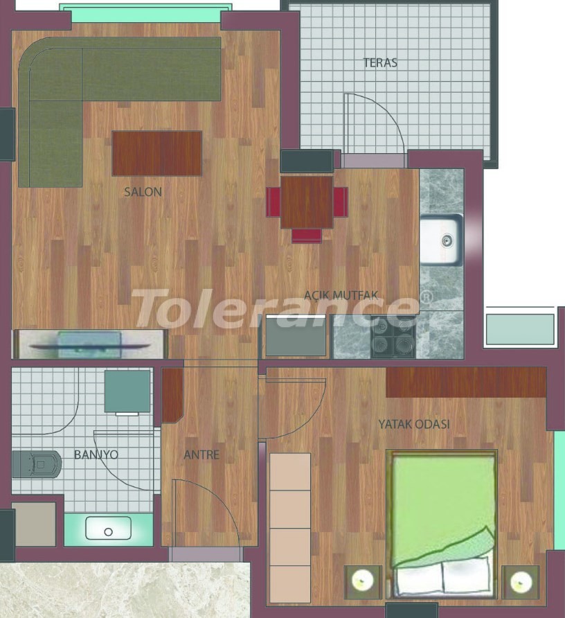 Просторные квартиры в Хурме, Коньяалты в элитном комплексе от надежного застройщика - 26756 | Tolerance Homes