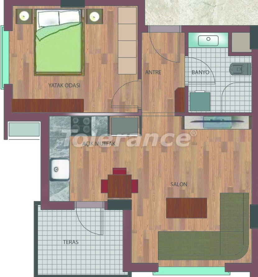 Просторные квартиры в Хурме, Коньяалты в элитном комплексе от надежного застройщика - 26754 | Tolerance Homes