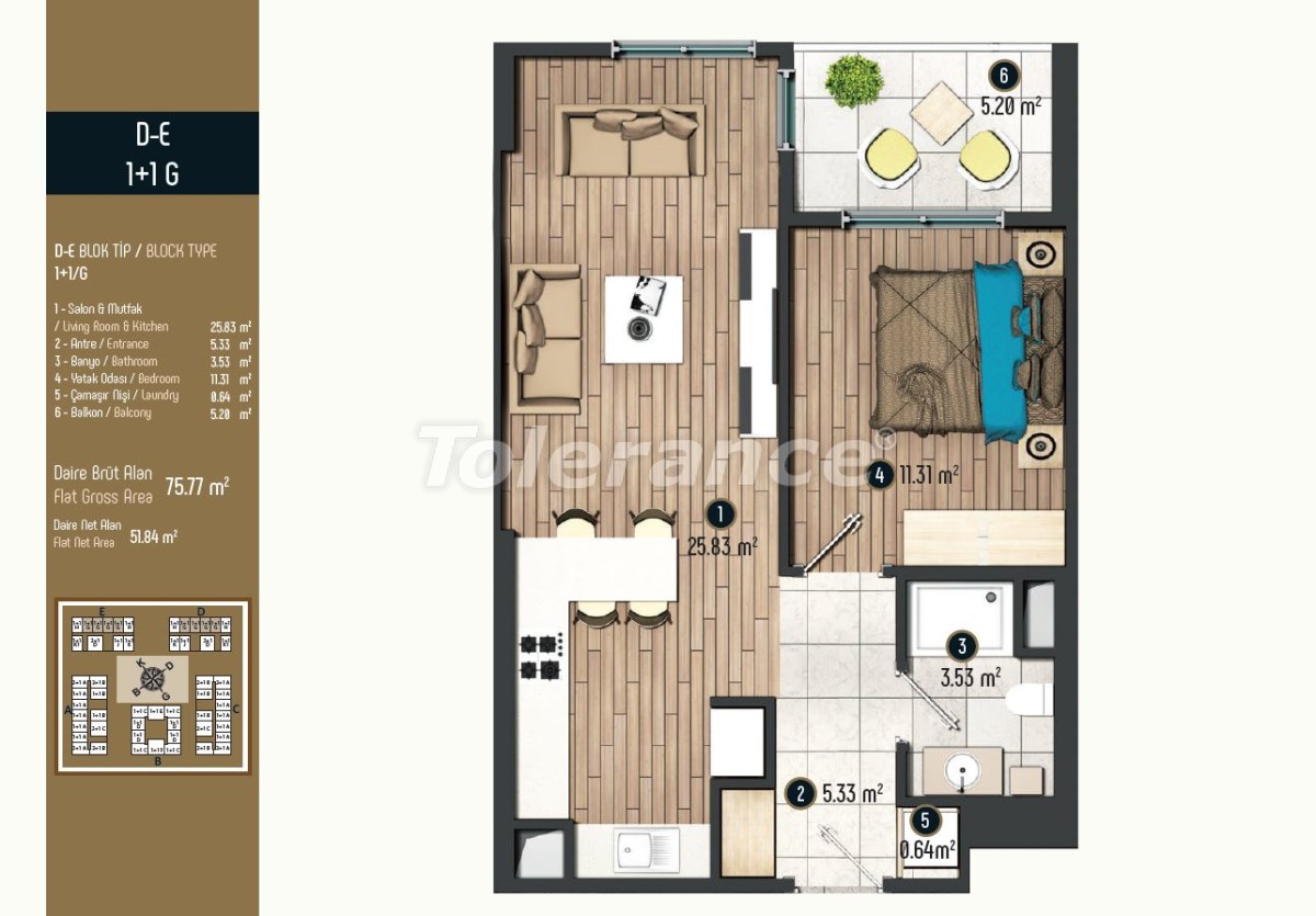 Роскошные квартиры в Стамбуле в современном комплексе, выгодные для инвестиций - 34571 | Tolerance Homes