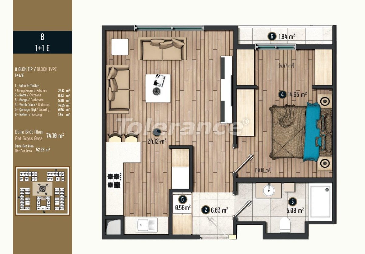 Роскошные квартиры в Стамбуле в современном комплексе, выгодные для инвестиций - 34569 | Tolerance Homes