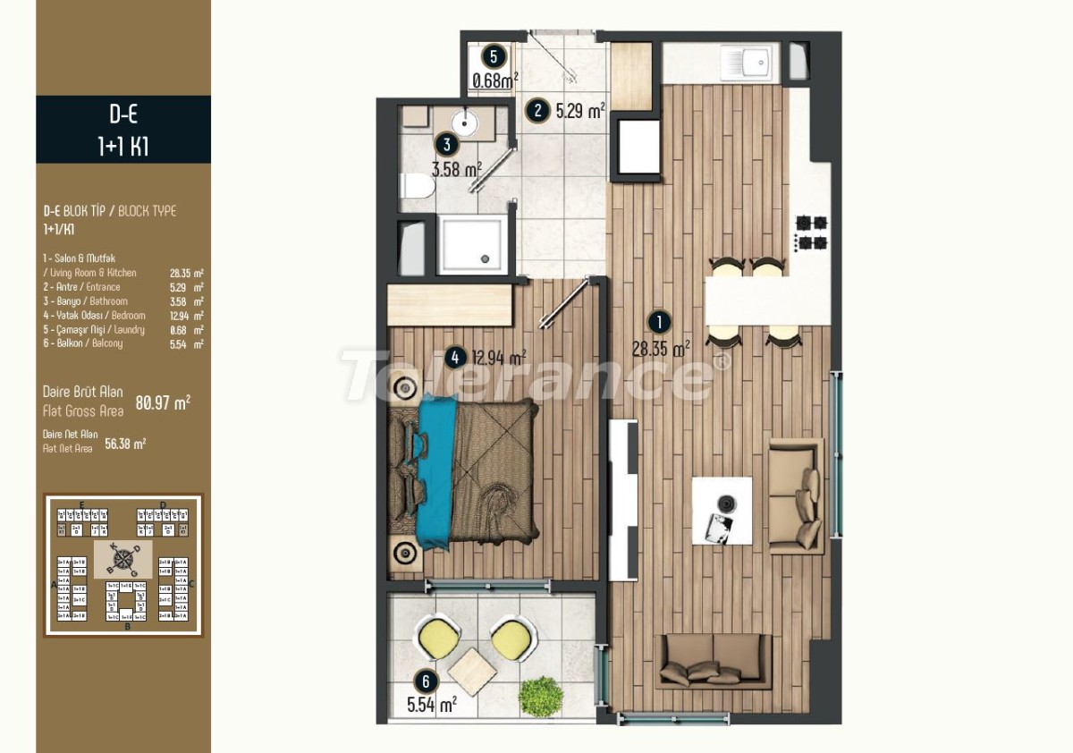 Роскошные квартиры в Стамбуле в современном комплексе, выгодные для инвестиций - 34575 | Tolerance Homes