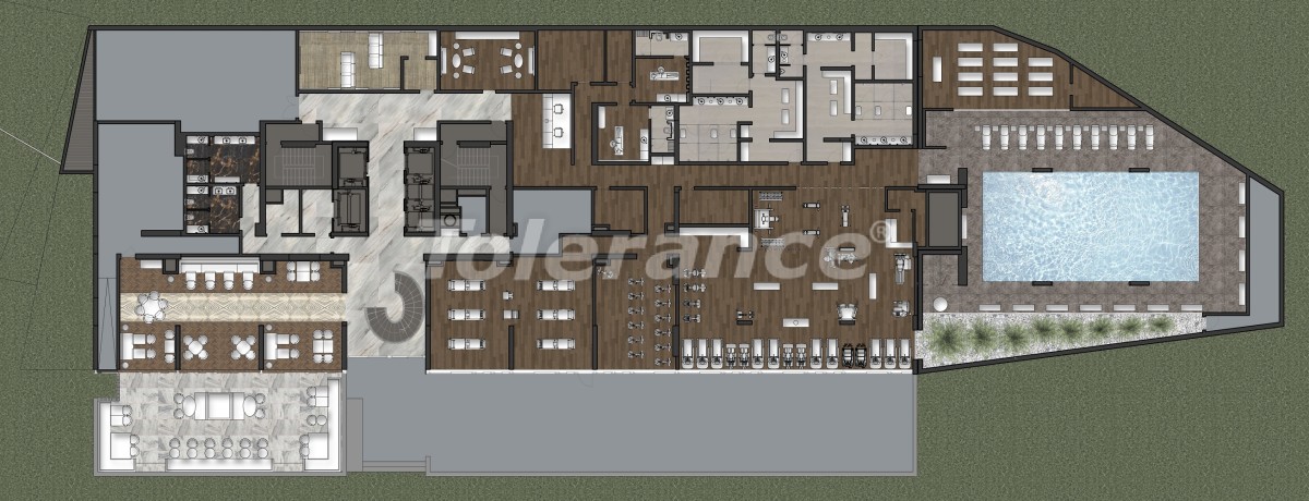 Апартаменты класса люкс в Кадыкёй, Стамбул в комплексе отельного типа с гарантией аренды на 3 года - 42090 | Tolerance Homes