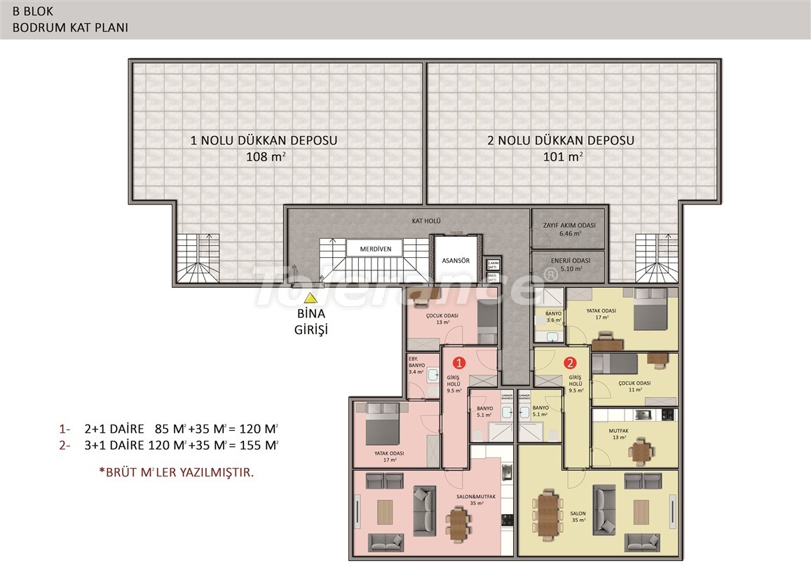 Элитные апартаменты в Оба, Алания в комплексе с бассейном - 39241 | Tolerance Homes