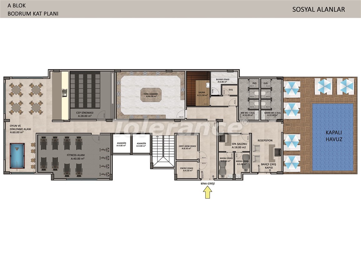 Элитные апартаменты в Оба, Алания в комплексе с бассейном - 39244 | Tolerance Homes