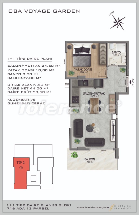 Современные апартаменты в Оба, Алания в комплексе гостиничного типа - 40086 | Tolerance Homes