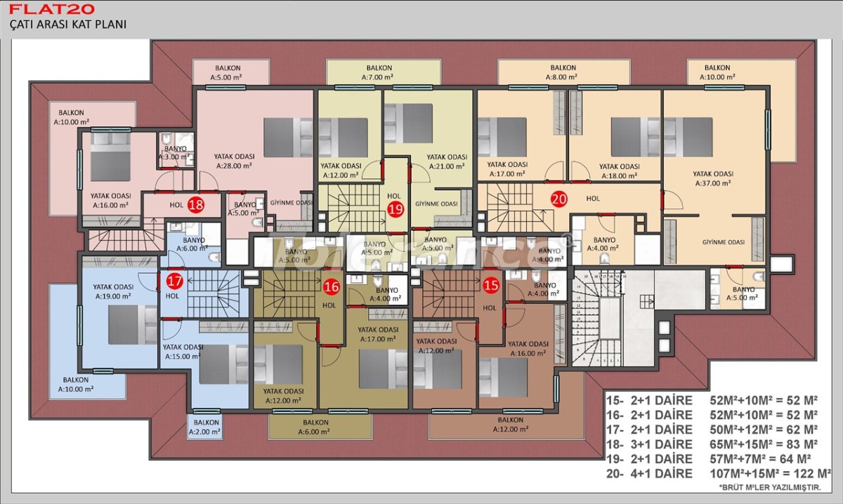 Современные квартиры в Кестеле, Алания в рассрочку от застройщика - 40386 | Tolerance Homes