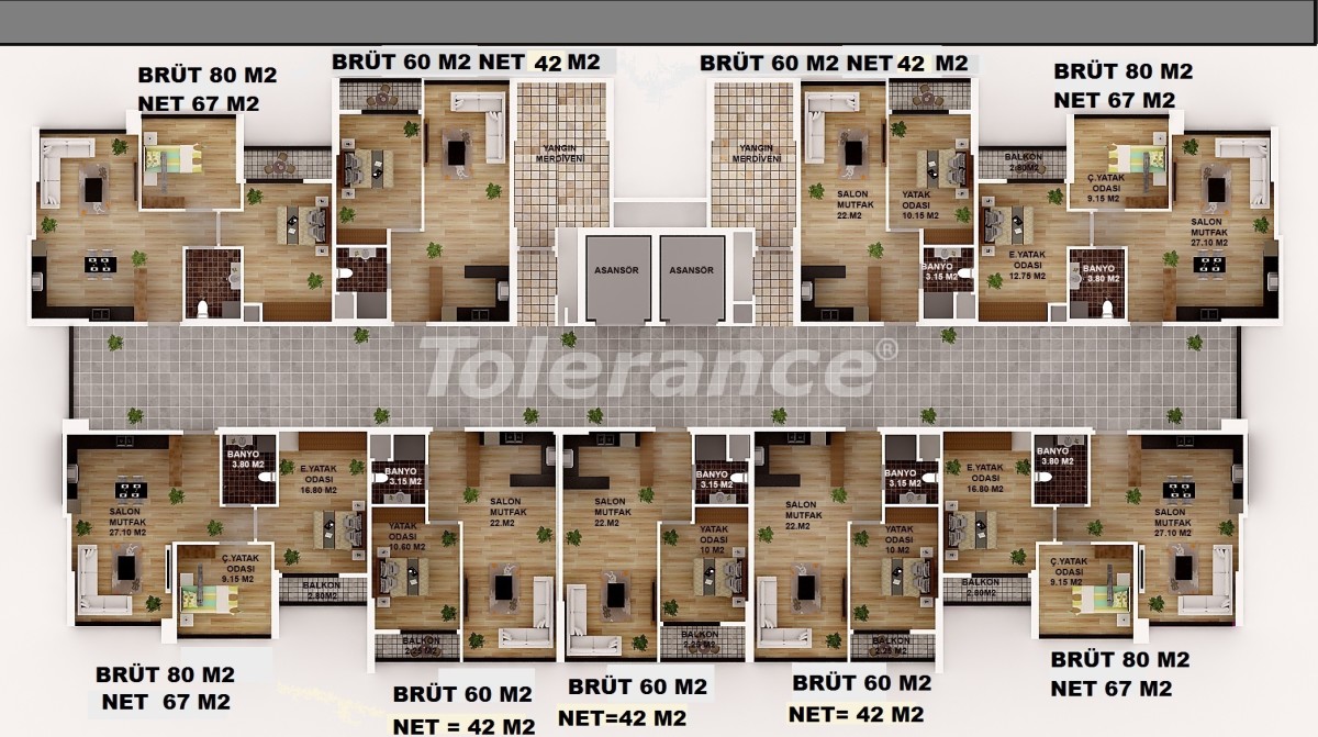 Недорогие квартиры в Енишехире, Мерсине в рассрочку с высоким доходом от аренды - 42199 | Tolerance Homes