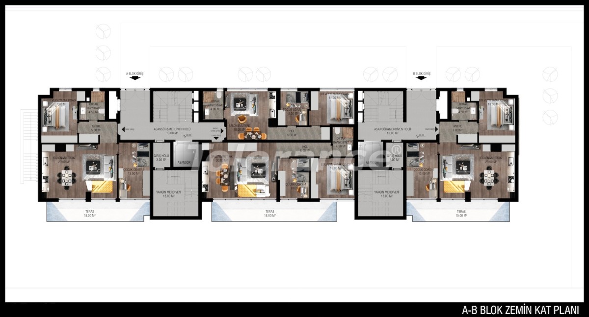 Современные квартиры в Унджалы, Коньяалты от застройщика - 42498 | Tolerance Homes