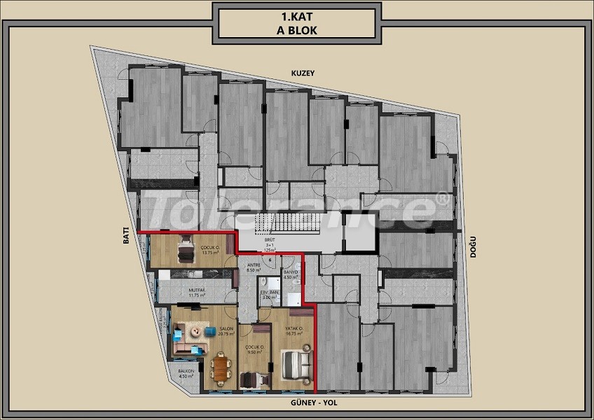 Современные квартиры в Муратпаша, Анталия с беспроцентной рассрочкой от застройщика - 44710 | Tolerance Homes