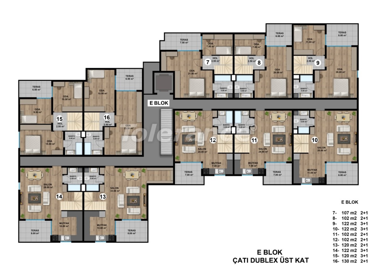 Шикарные просторные квартиры в Ларе, Анталья от застройщика - 44896 | Tolerance Homes