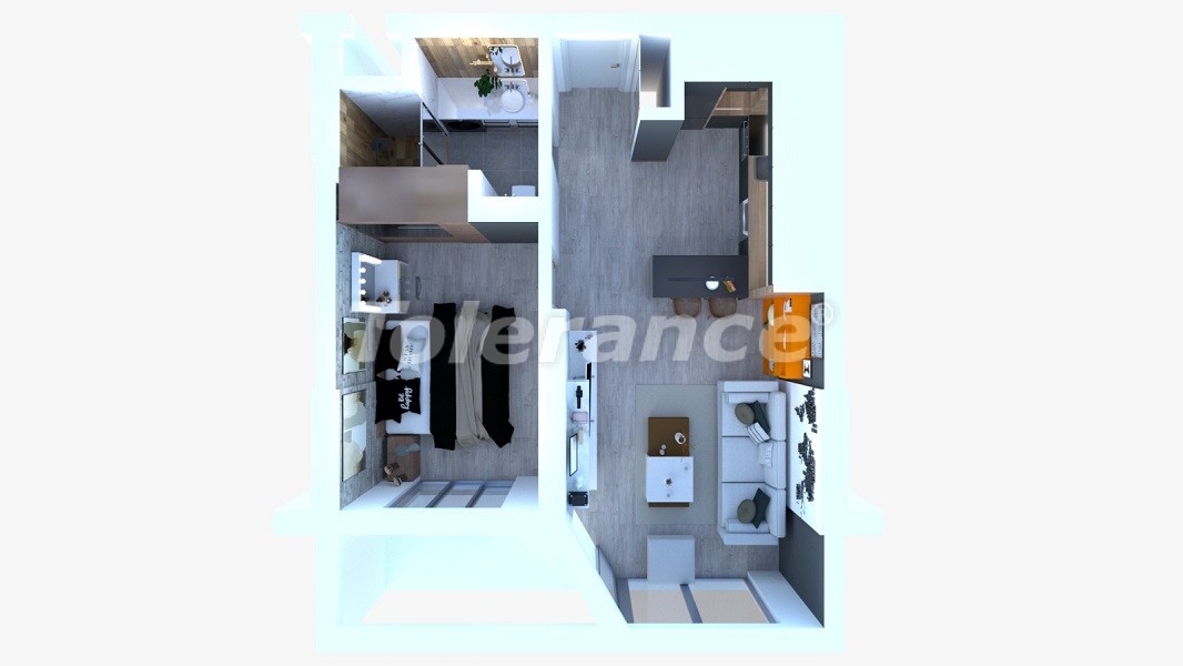 Недорогие современные квартиры в Алтынташ, Анталия в комплексе с инфраструктурой - 44818 | Tolerance Homes