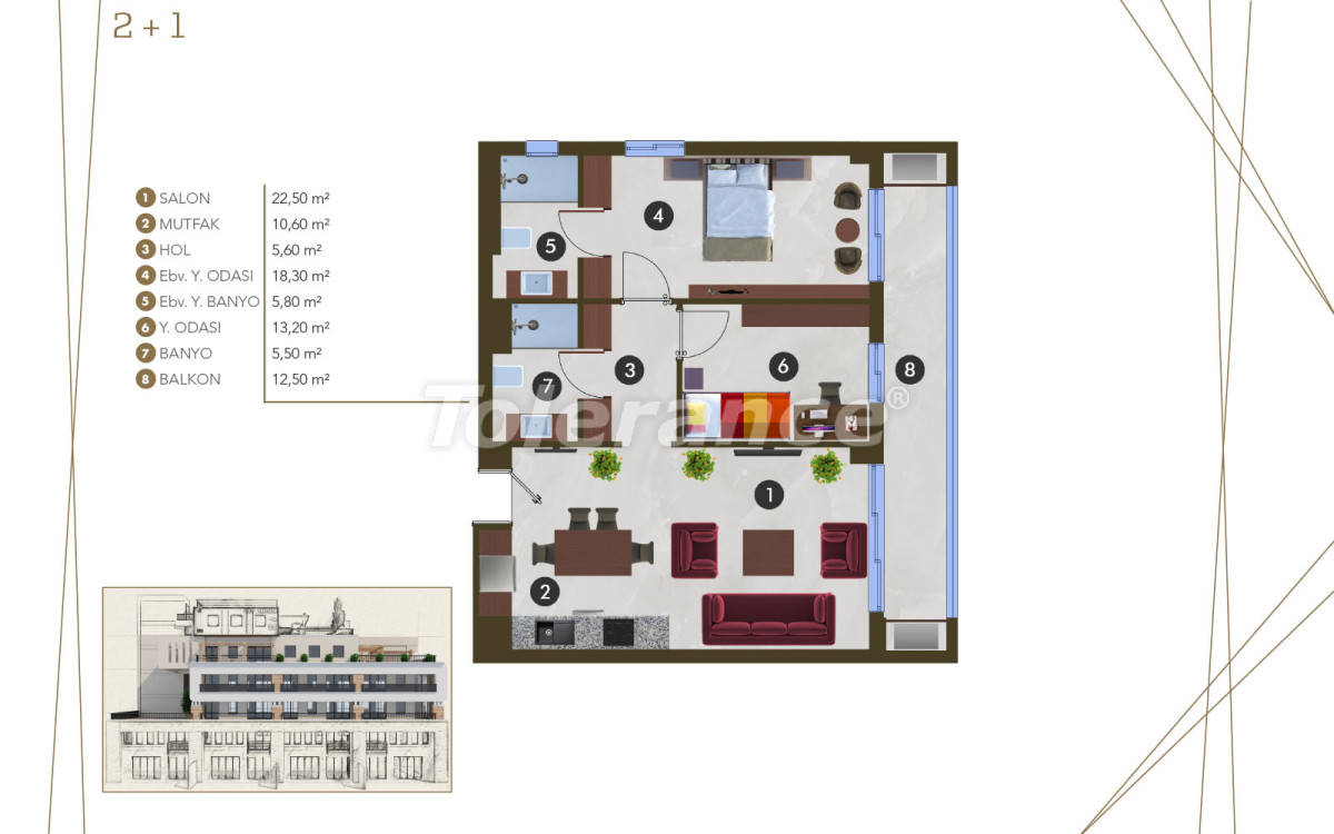 Просторные апартаменты класса люкс в Алтынташ, Анталии от застройщика с рассрочкой до 1 года - 44984 | Tolerance Homes