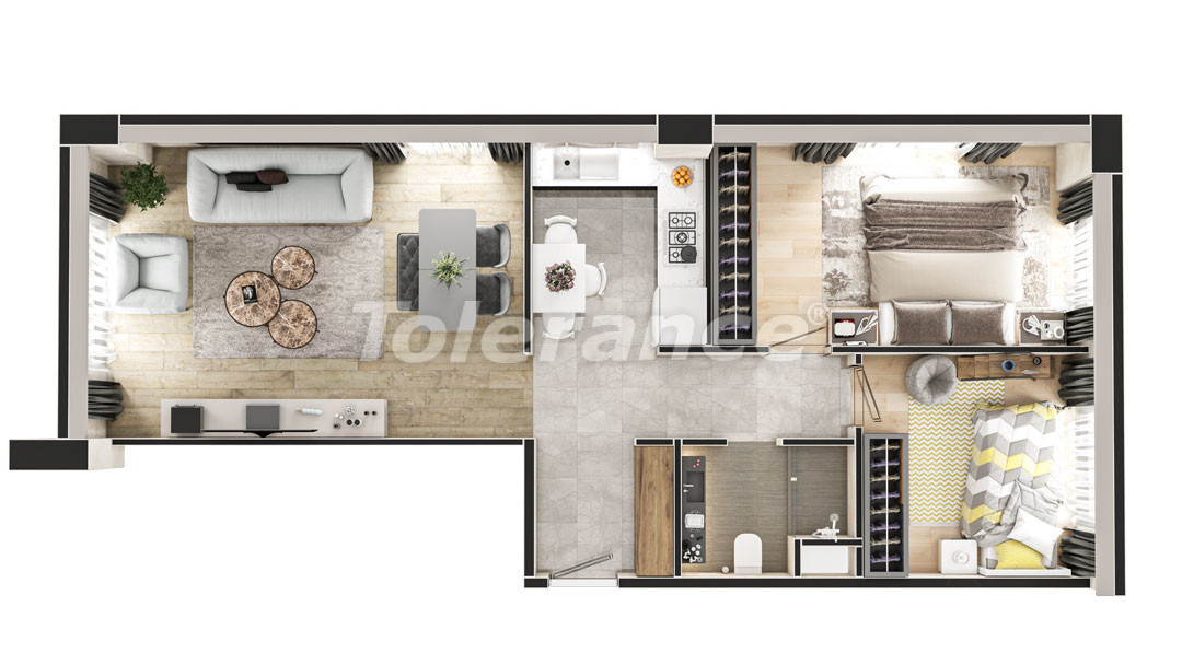 Современные просторные квартиры в центральной части Стамбула в комплексе с инфраструктурой, в рассрочку - 47281 | Tolerance Homes