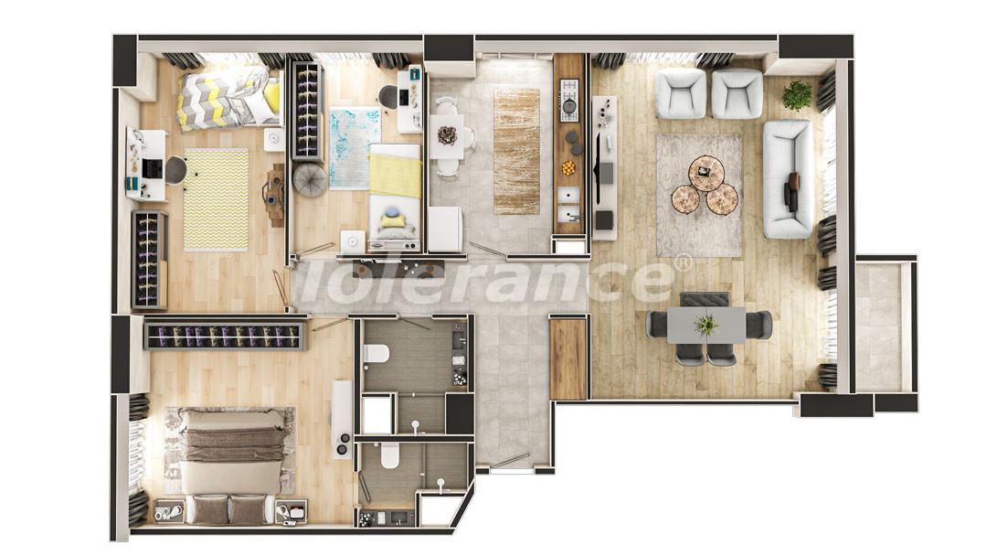 Современные просторные квартиры в центральной части Стамбула в комплексе с инфраструктурой, в рассрочку - 47286 | Tolerance Homes