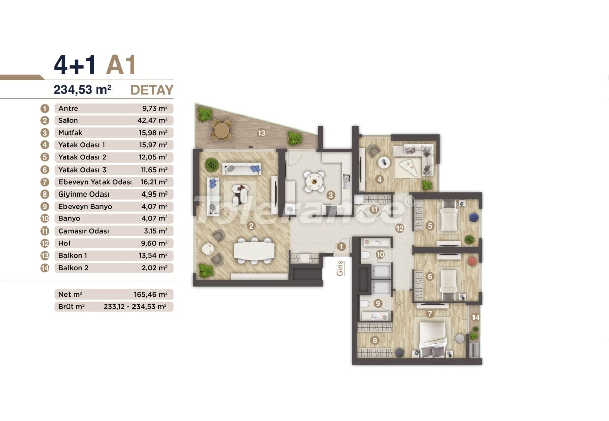 Роскошные квартиры в центре Измира в современном проекте с государственной гарантией, в рассрочку - 48429 | Tolerance Homes