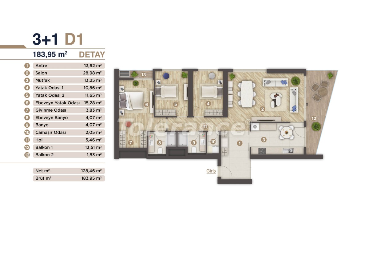 Роскошные квартиры в центре Измира в современном проекте с государственной гарантией, в рассрочку - 48428 | Tolerance Homes