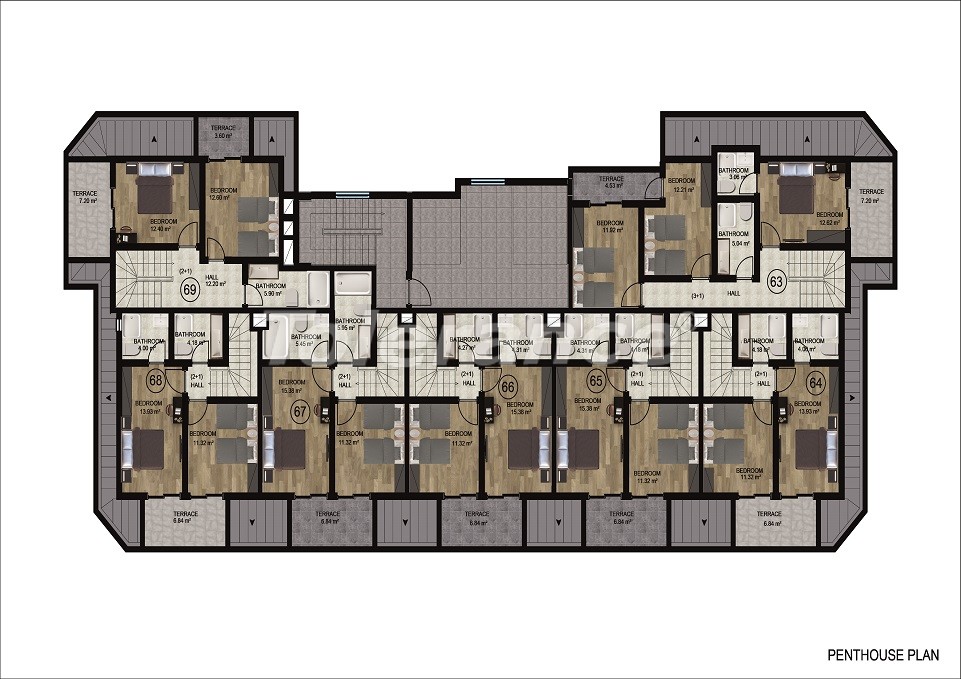 Новые квартиры в Демирташе, Алания, в современном комплексе с инфраструктурой, в рассрочку от застройщика - 48650 | Tolerance Homes