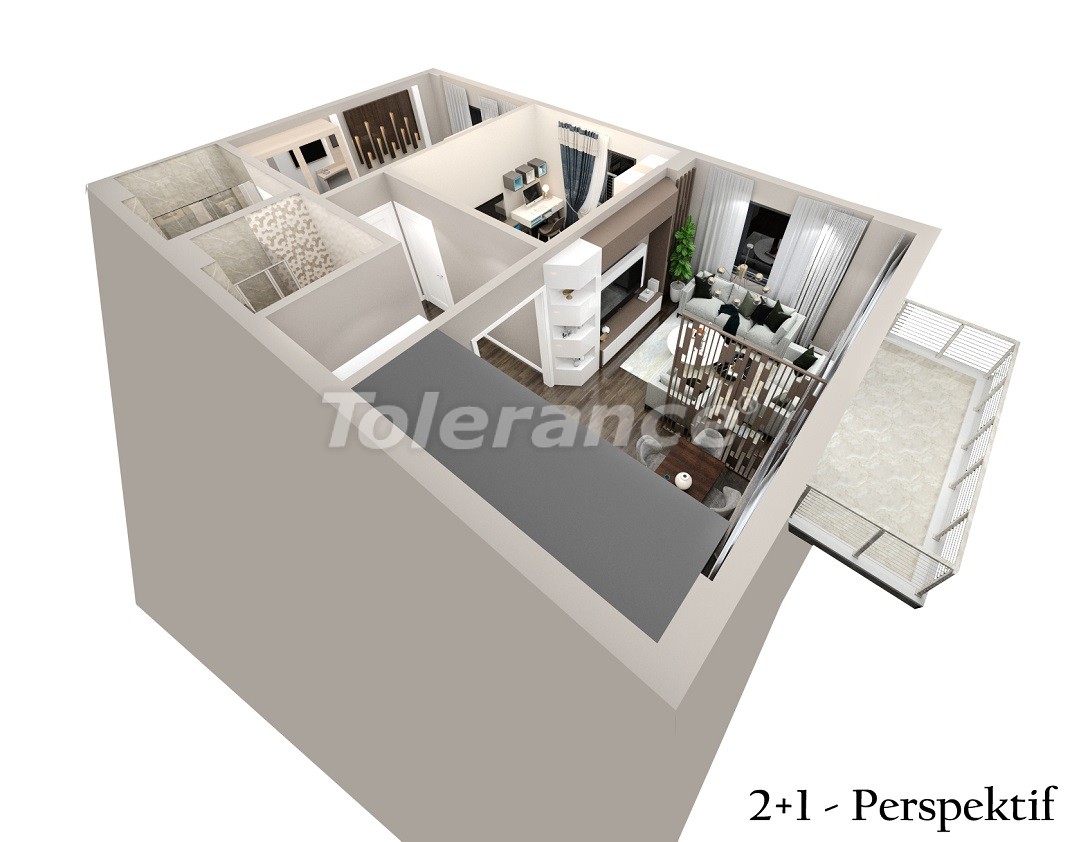 Новые квартиры в Демирташе, Алания, в современном комплексе с собственным пляжем - 48736 | Tolerance Homes