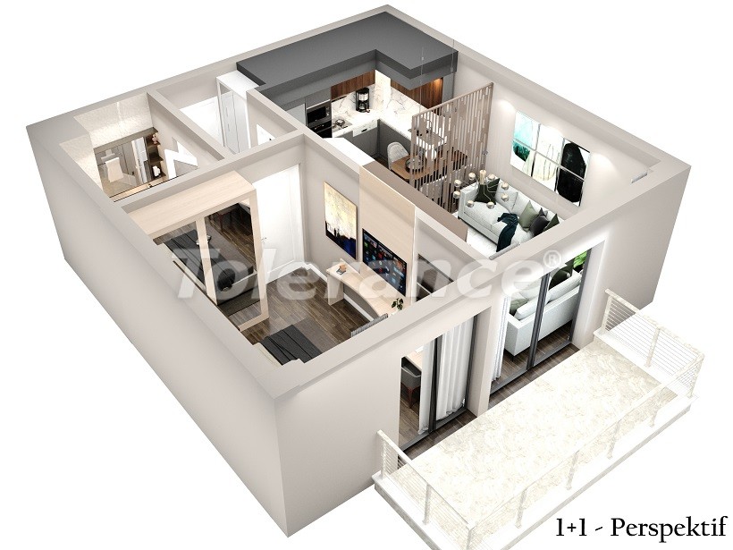 Новые квартиры в Демирташе, Алания, в современном комплексе с собственным пляжем - 48732 | Tolerance Homes
