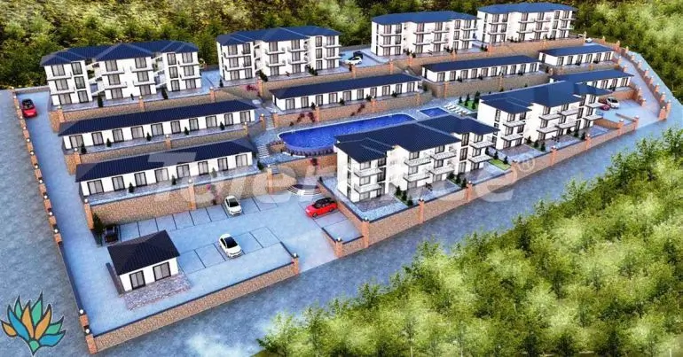 Квартира в Акбюк, Дидим с бассейном в рассрочку: купить недвижимость в Турции - 22002