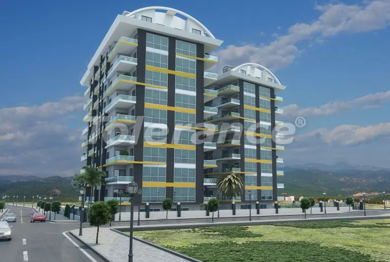 Квартира от застройщика в Алании вид на море с бассейном: купить недвижимость в Турции - 17532