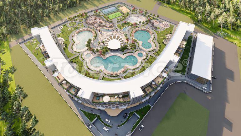 Квартира от застройщика в Алтынташ, Анталия с бассейном в рассрочку: купить недвижимость в Турции - 101226