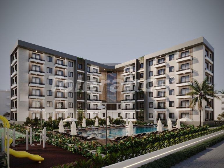 Квартира от застройщика в Алтынташ, Анталия вид на море с бассейном в рассрочку: купить недвижимость в Турции - 111415