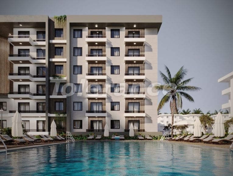 Квартира от застройщика в Алтынташ, Анталия вид на море с бассейном в рассрочку: купить недвижимость в Турции - 111421