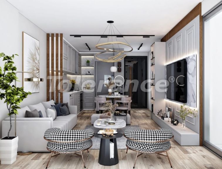 Квартира от застройщика в Алтынташ, Анталия вид на море с бассейном в рассрочку: купить недвижимость в Турции - 111431