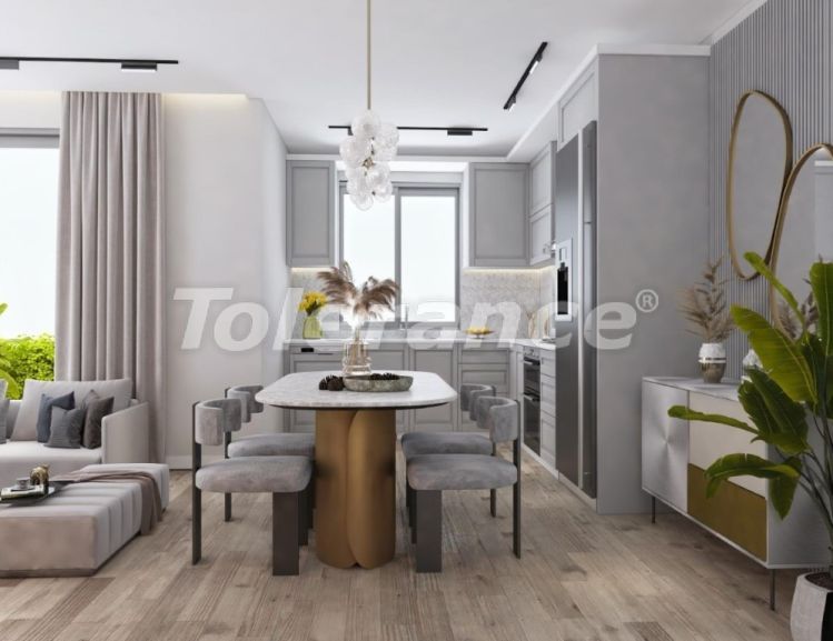 Квартира от застройщика в Алтынташ, Анталия вид на море с бассейном в рассрочку: купить недвижимость в Турции - 111433