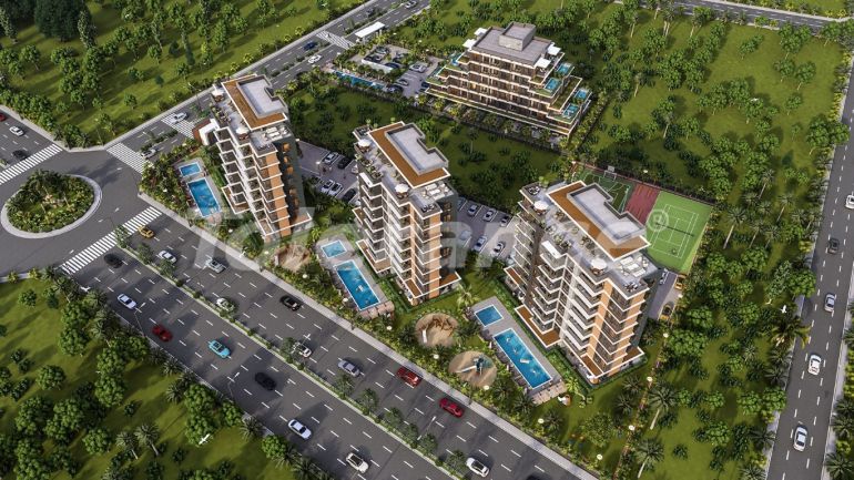 Квартира от застройщика в Алтынташ, Анталия с бассейном: купить недвижимость в Турции - 119032