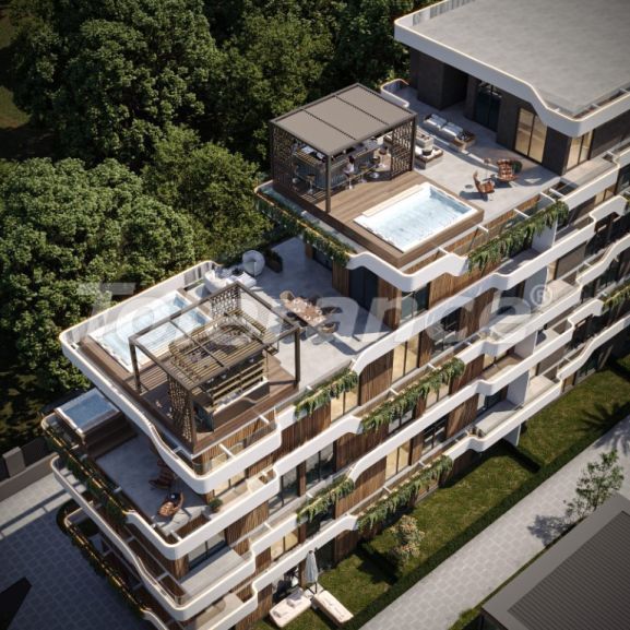 Квартира от застройщика в Алтынташ, Анталия вид на море с бассейном в рассрочку: купить недвижимость в Турции - 129911