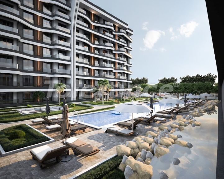 Квартира от застройщика в Алтынташ, Анталия с бассейном в рассрочку: купить недвижимость в Турции - 129929