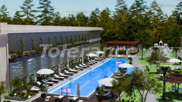 Квартира от застройщика в Алтынташ, Анталия с бассейном в рассрочку: купить недвижимость в Турции - 129945