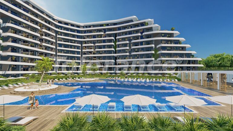 Квартира от застройщика в Алтынташ, Анталия с бассейном в рассрочку: купить недвижимость в Турции - 59456