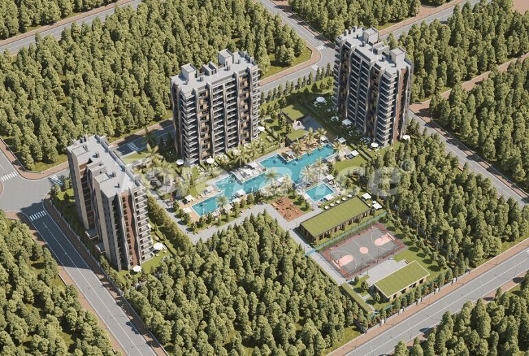 Квартира от застройщика в Алтынташ, Анталия с бассейном в рассрочку: купить недвижимость в Турции - 63539