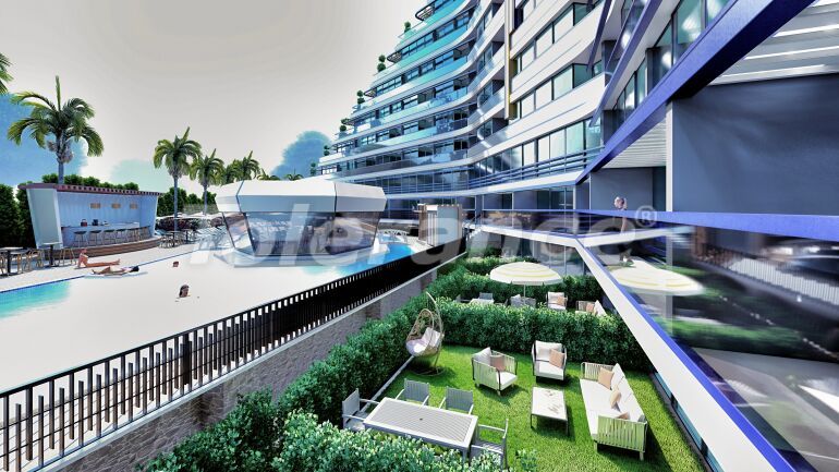 Квартира от застройщика в Алтынташ, Анталия вид на море с бассейном в рассрочку: купить недвижимость в Турции - 63996