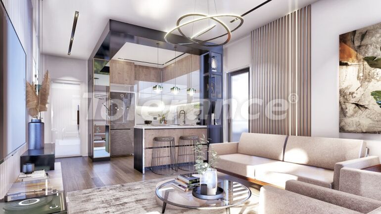 Квартира от застройщика в Алтынташ, Анталия вид на море с бассейном в рассрочку: купить недвижимость в Турции - 64001