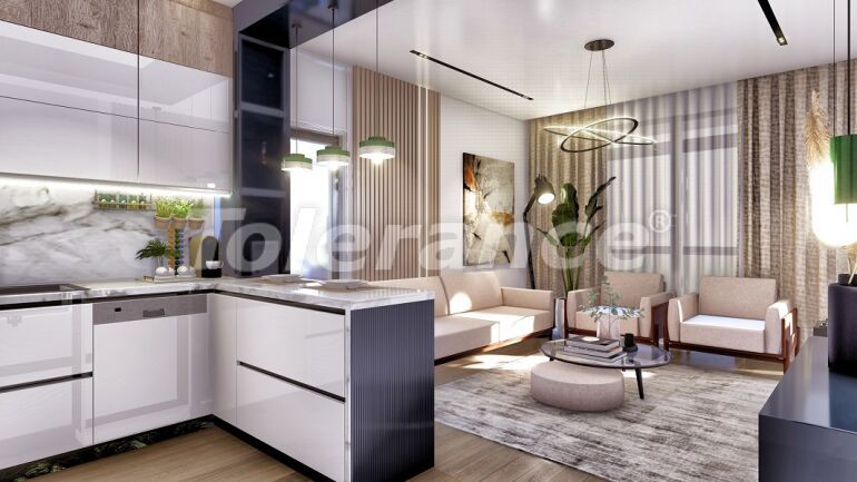 Квартира от застройщика в Алтынташ, Анталия вид на море с бассейном в рассрочку: купить недвижимость в Турции - 64005