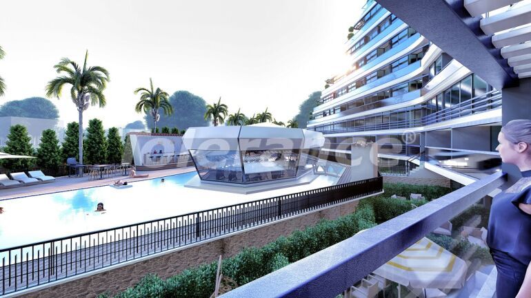 Квартира от застройщика в Алтынташ, Анталия вид на море с бассейном в рассрочку: купить недвижимость в Турции - 64032