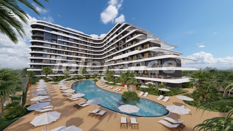 Квартира от застройщика в Алтынташ, Анталия с бассейном в рассрочку: купить недвижимость в Турции - 66186