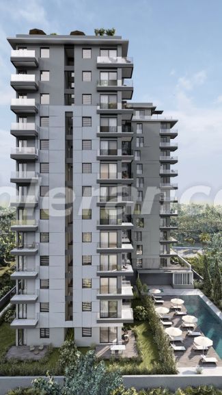 Квартира от застройщика в Алтынташ, Анталия вид на море с бассейном в рассрочку: купить недвижимость в Турции - 66629