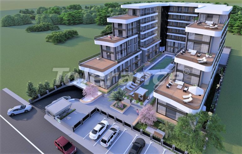 Квартира от застройщика в Алтынташ, Анталия с бассейном в рассрочку: купить недвижимость в Турции - 77772