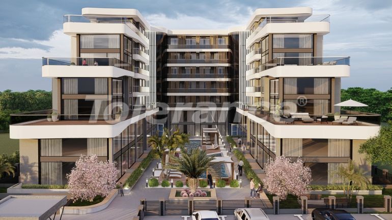 Квартира от застройщика в Алтынташ, Анталия с бассейном в рассрочку: купить недвижимость в Турции - 77773