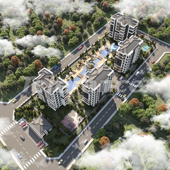 Квартира от застройщика в Алтынташ, Анталия с бассейном в рассрочку: купить недвижимость в Турции - 79978