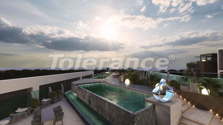 Квартира от застройщика в Алтынташ, Анталия вид на море с бассейном в рассрочку: купить недвижимость в Турции - 80838