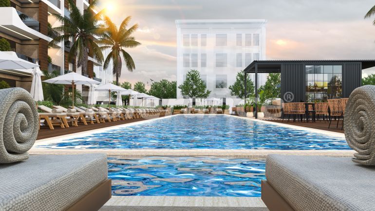 Квартира от застройщика в Алтынташ, Анталия с бассейном: купить недвижимость в Турции - 97808