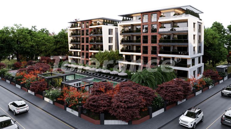 Квартира от застройщика в Алтынташ, Анталия с бассейном: купить недвижимость в Турции - 97930